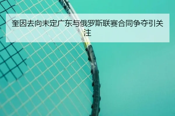 奎因去向未定广东与俄罗斯联赛合同争夺引关注